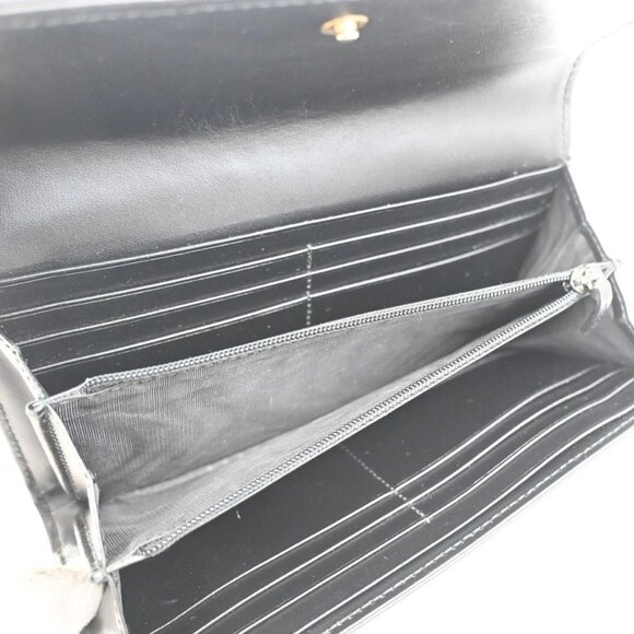 GUCCI Marmont Continental GG Long Bifold Wallet Leather Black GHW 81TA043 - Picture 6 of 16